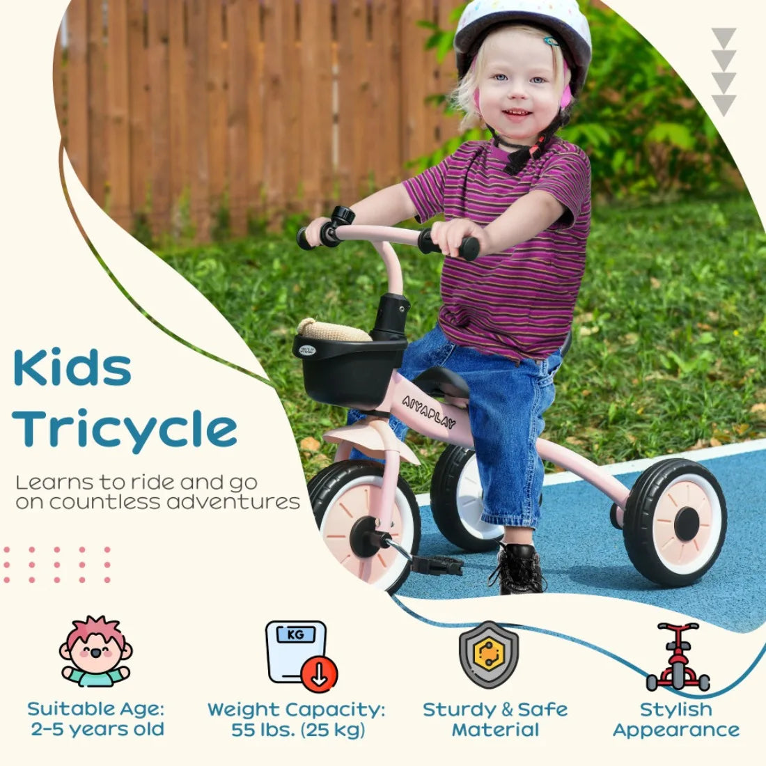 Free Shipping Kids Hybrid Tricycle Scooter