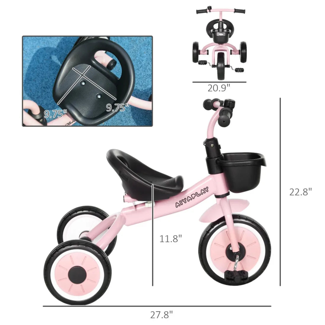 Free Shipping Kids Hybrid Tricycle Scooter