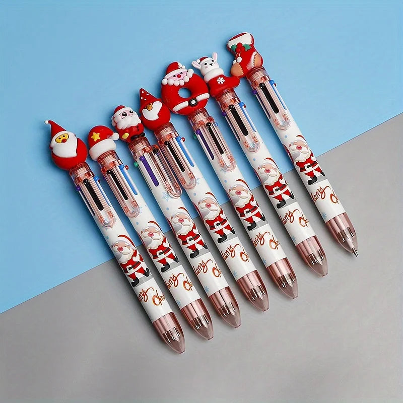Colors Random Christmas Ballpoint Pen Cute Santa