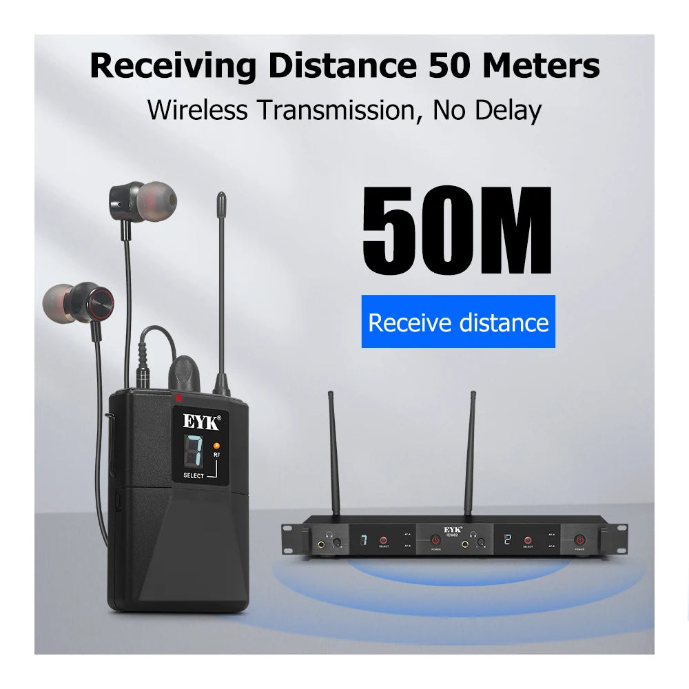 EYK IEM82 UHF Wireless In Ear Monitor System