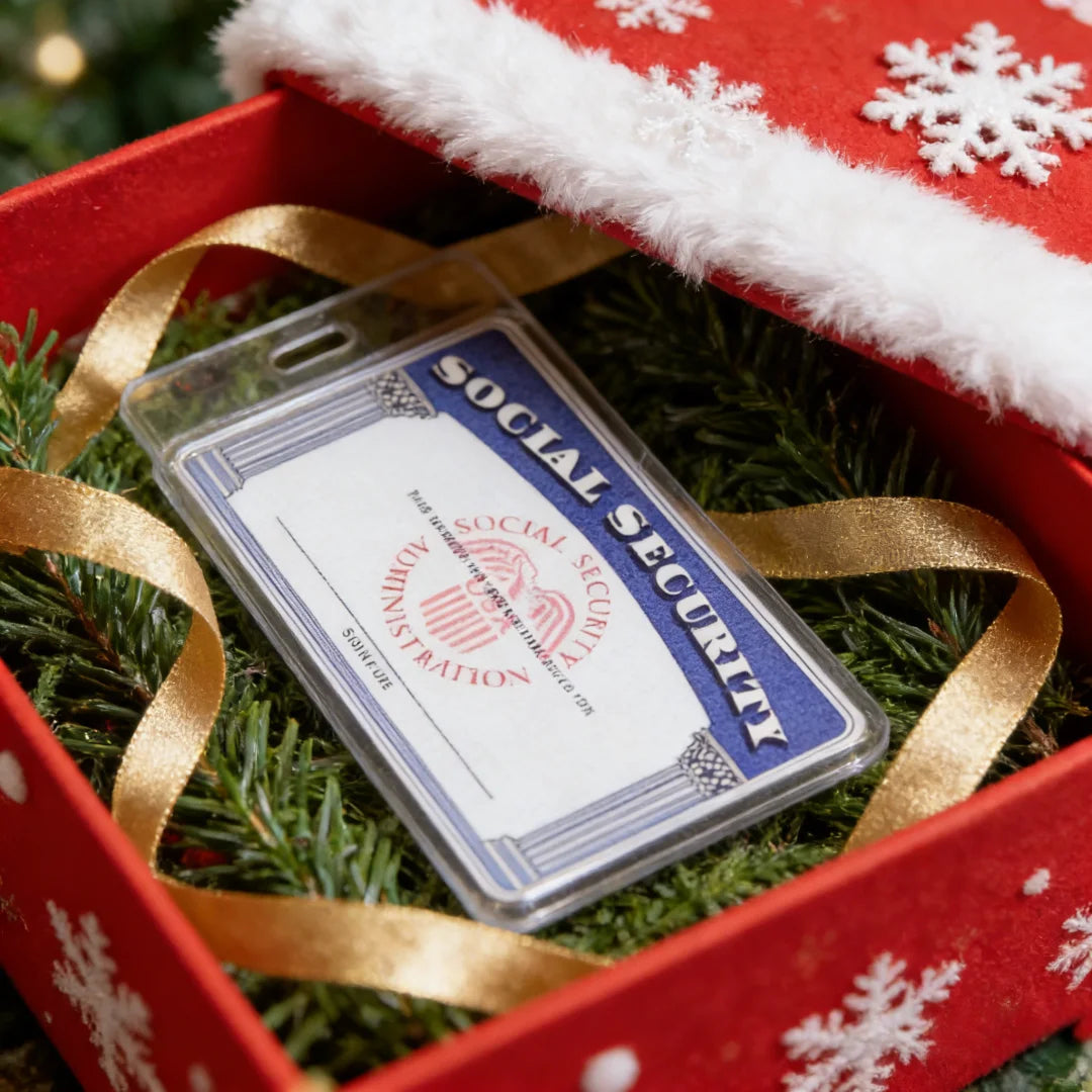 Christmas Gift Social Security Card Holder