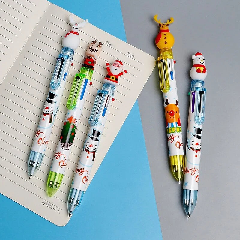 Colors Random Christmas Ballpoint Pen Cute Santa