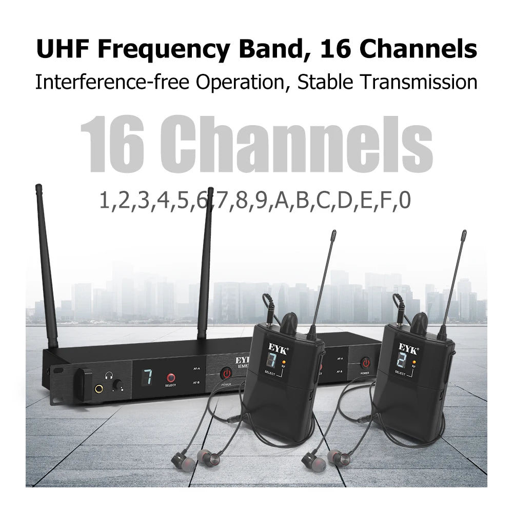 EYK IEM82 UHF Wireless In Ear Monitor System