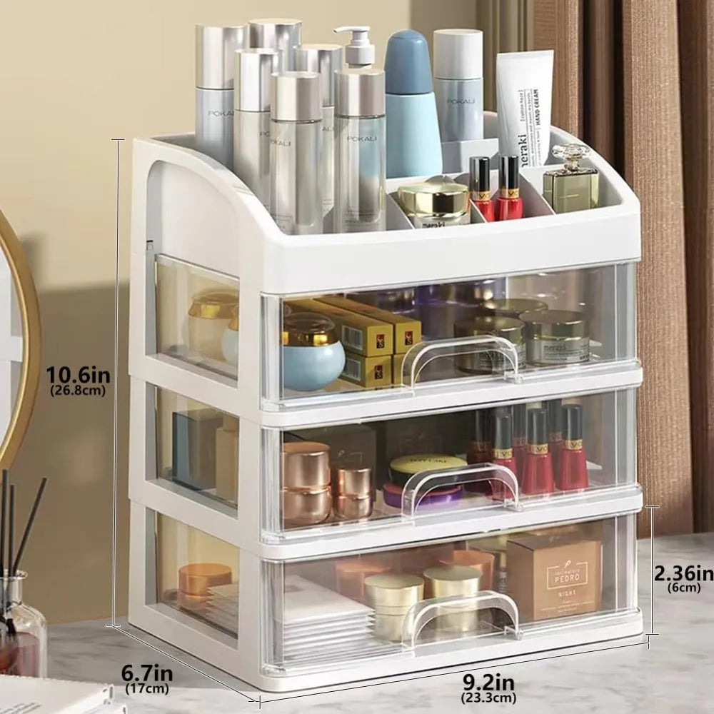 Multi-Layer Desktop Storage Box Drawer Organizer Cabinet