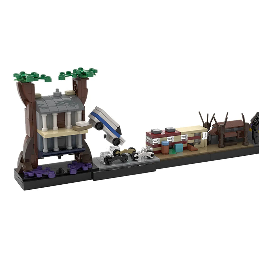 Strange Stuff Vibe Iconic Town Skyline Diorama