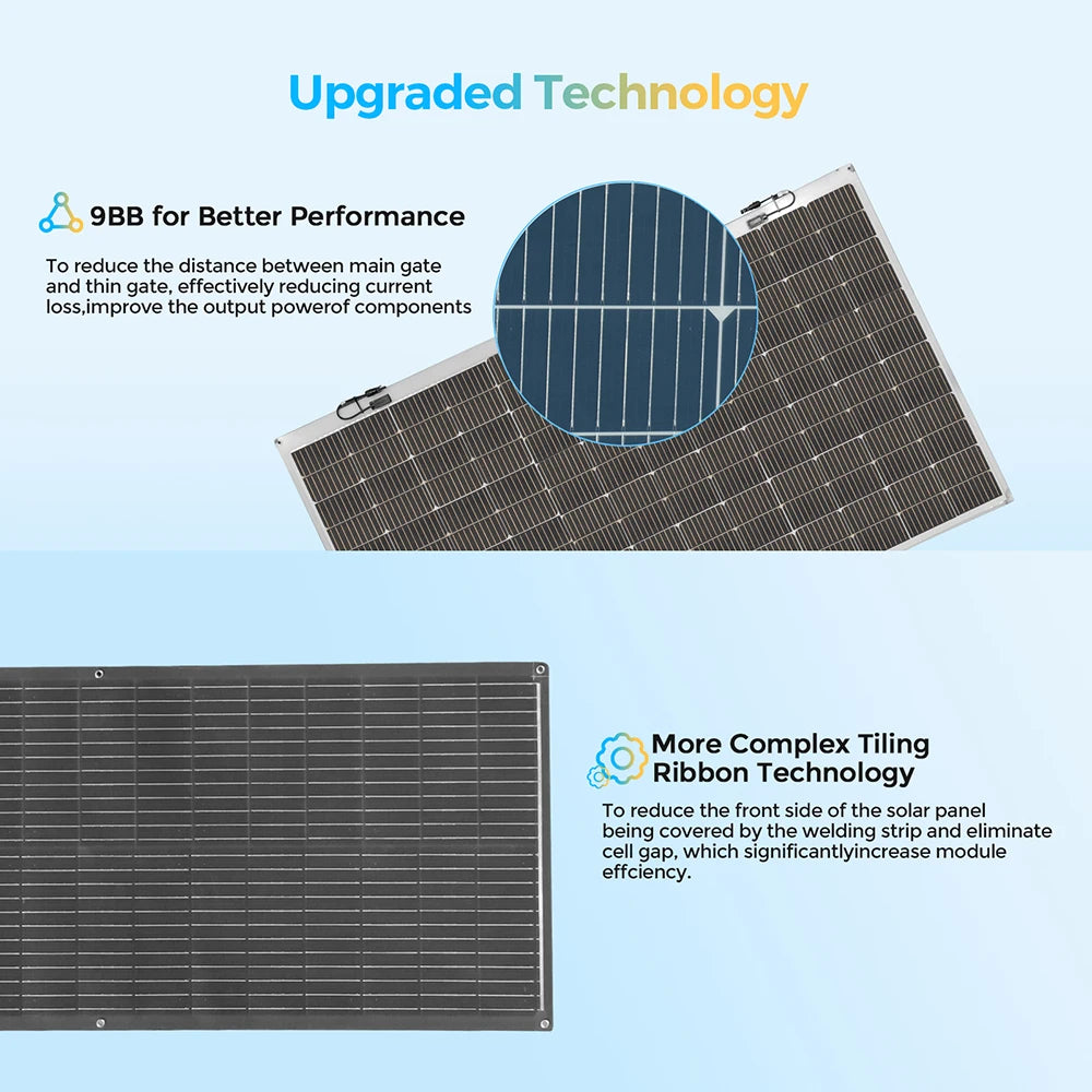 Flexible Solar Panel 1000W 500W 400W 200W 100W