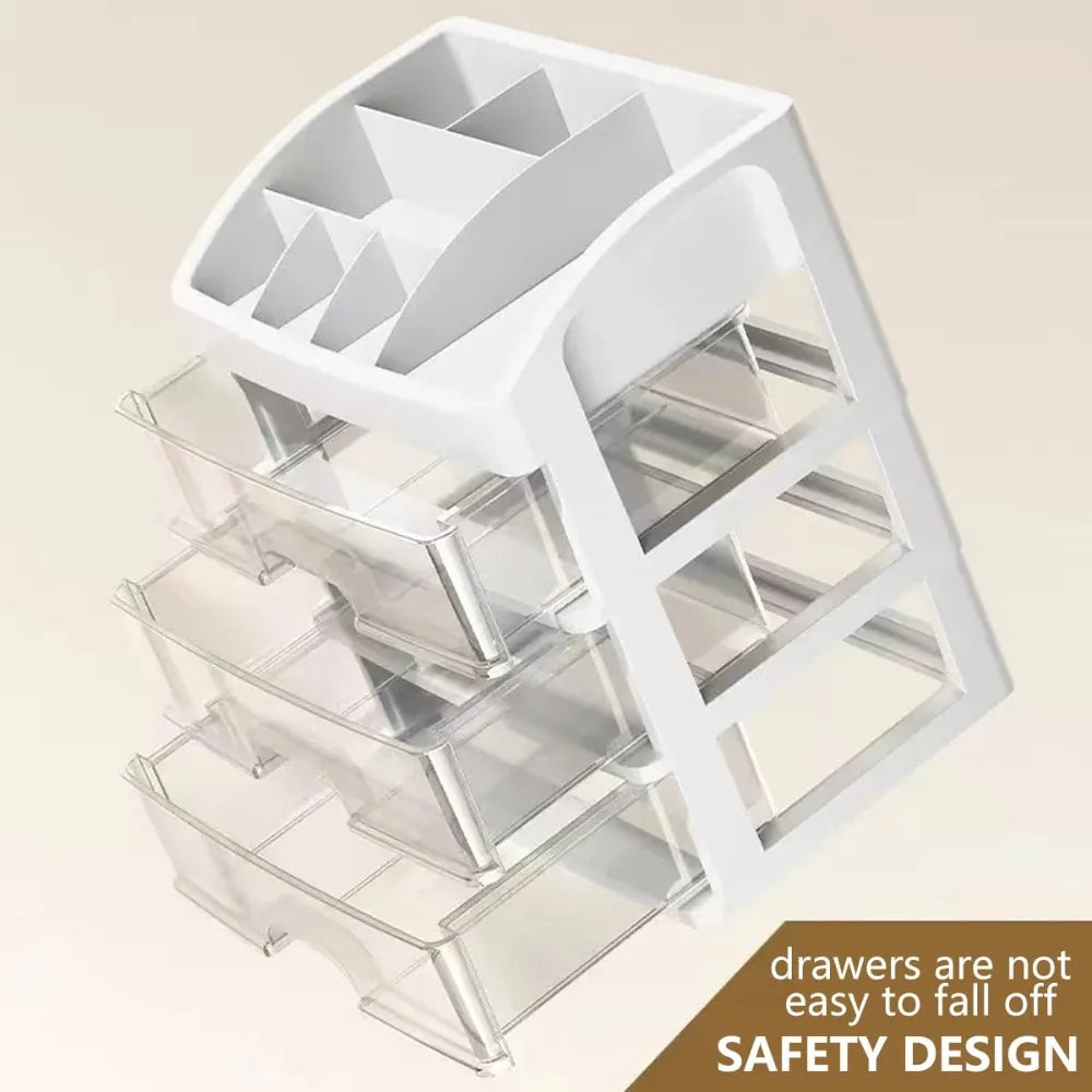 Multi-Layer Desktop Storage Box Drawer Organizer Cabinet