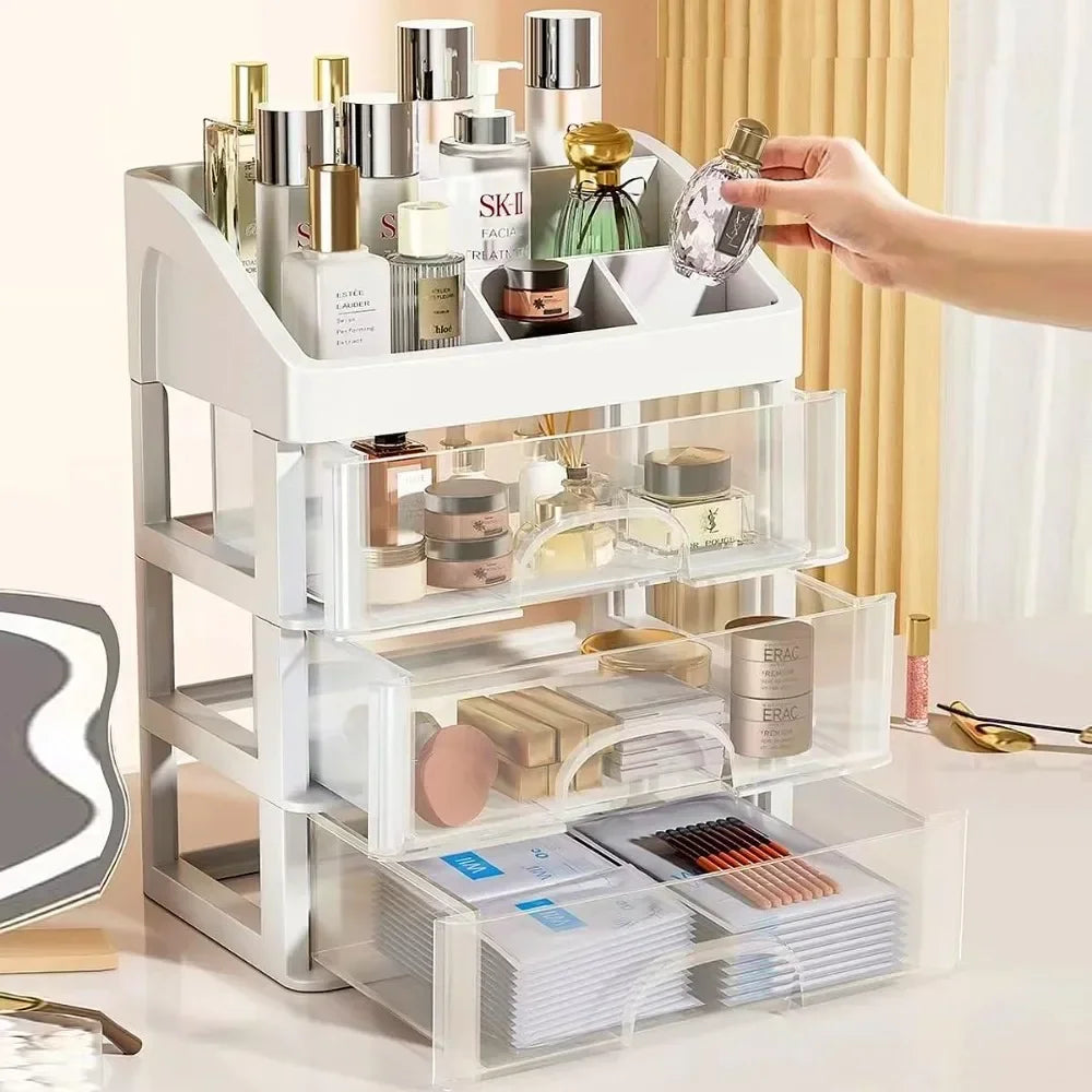 Multi-Layer Desktop Storage Box Drawer Organizer Cabinet
