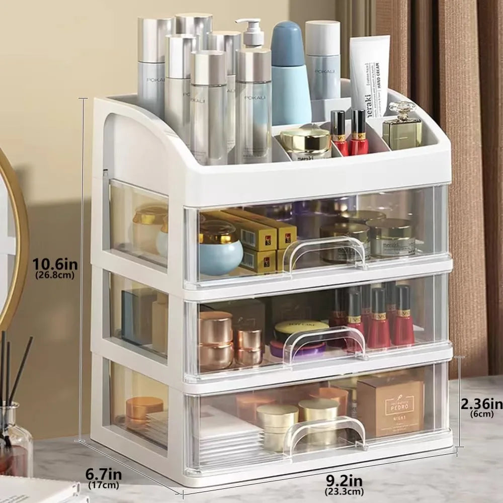 Multi-Layer Desktop Storage Box Drawer Organizer Cabinet