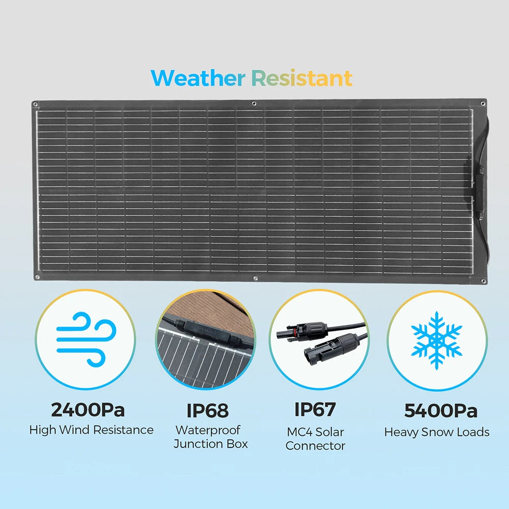 Flexible Solar Panel 1000W 500W 400W 200W 100W