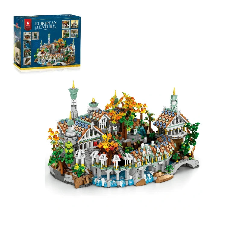 4406PCS MOC Movie Rings Rivendell Medieval Castle Building Blocks